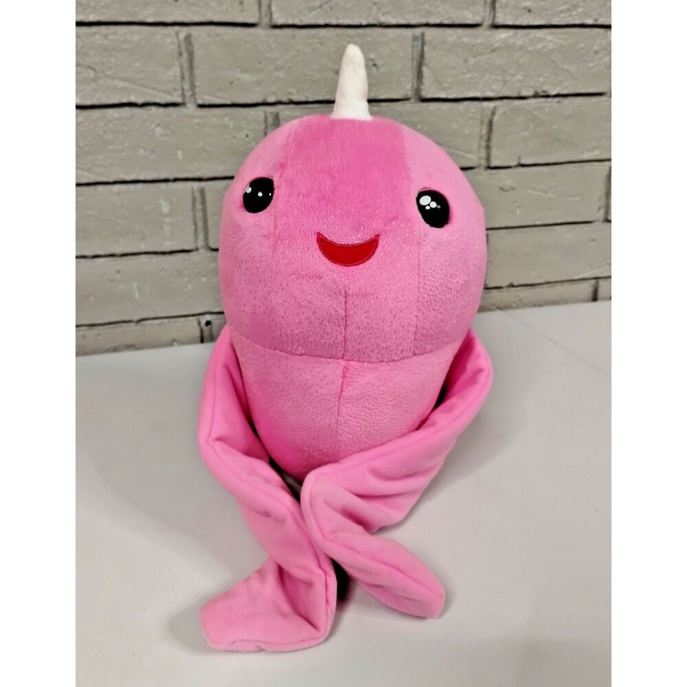 Fingerlings Pink Narwhal Rachel Large Interactive Hugs Toy Works Plush Doll 2019